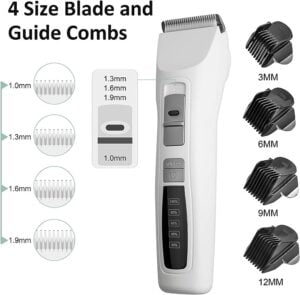 BOUSNIC Dog Clippers 2-Speed Cordless Pet Hair Grooming Clippers Kit