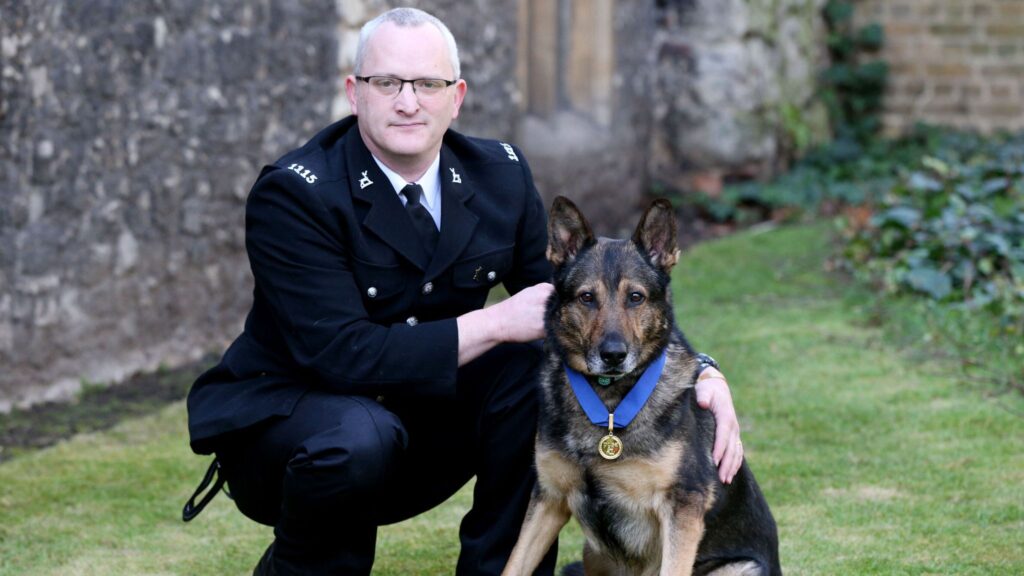 PC Wardell and Finn in 2018 Source-Skynews